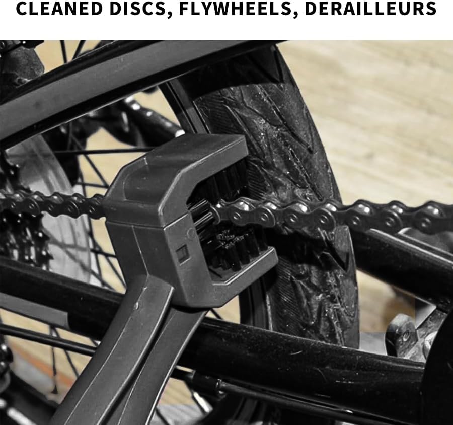 MotorcycleBicycle Chain Cleaner and Gear Cleaning Tool - Bike Maintenance Cleaning Brush for Chain and Gear Kit，Motorcycle Washer Cleaner Brush Tools