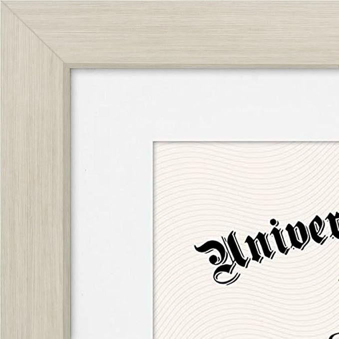 Americanflat 11x14 Diploma Frame with Shatter-Resistant Glass - Use as 8.5x11 Frame with Mat or Display 11x14 Documents Without Mat - Legacy Collection - Certificate Frames for Wall - Light Wood