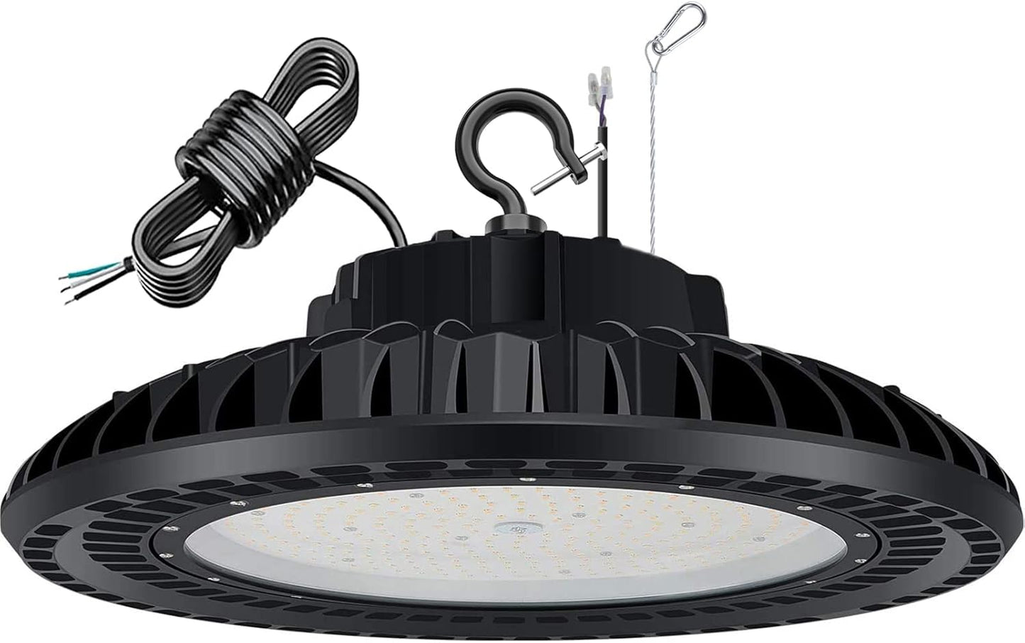 300W LED High Bay Light (𝟓𝐘𝐫𝐬 𝐖𝐚𝐫𝐫𝐚𝐧𝐭𝐲), UL&DLC Listed 41000LM Dimmable UFO High Bay Lights for Warehouse, 5000K Daylight IP65 Waterproof Commercial Bay Lighting 𝐀𝐂𝟏𝟎𝟎-𝟐𝟕𝟕𝐕