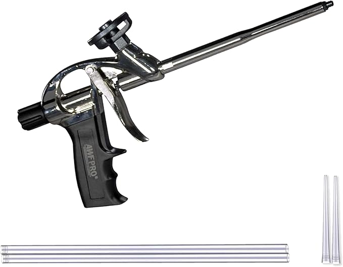 AWF PRO High Precision Spray Foam Gun for Insulating Foam Sealant, Adjustable Flow Control, Contractor-Grade Pro Applicator