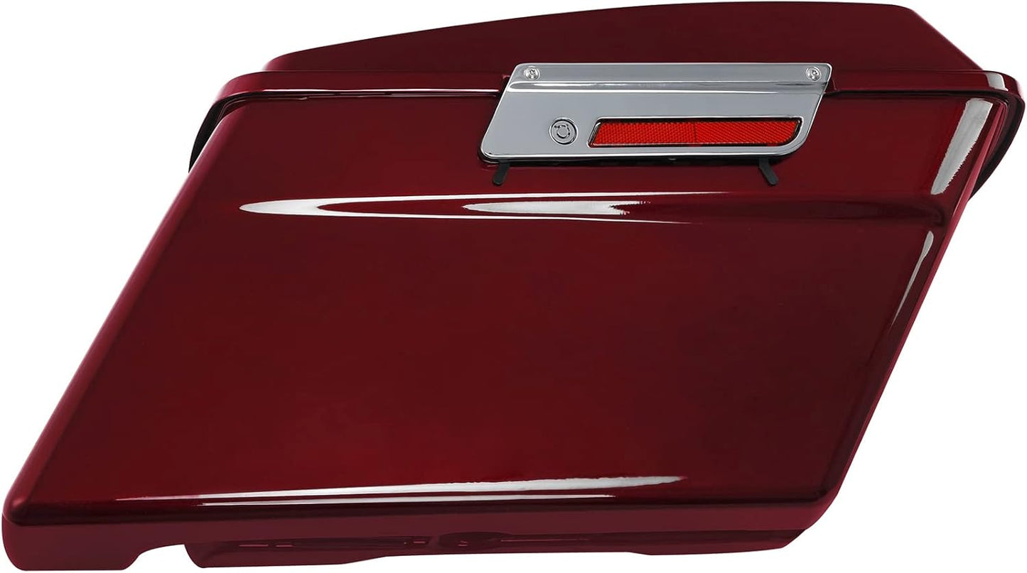 Green-L Red Hard Saddlebags Fit for Harley Touring Street Glide Road King Electra Glide 1994-2013