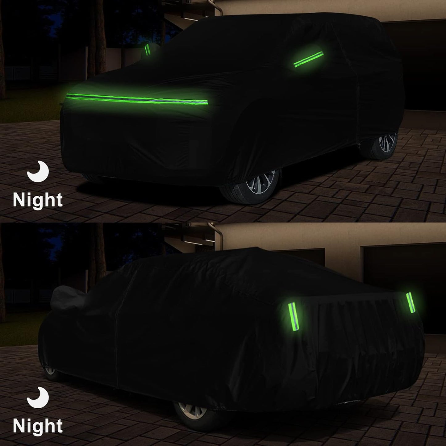 Waterproof Car Cover Compatible with Chevrolet Blazer 2LT/3LT/RS/Premier 2019-2025, 420D 6 Layers All Weather Car Covers with Zipper Door for Snow Rain Dust Hail Protection