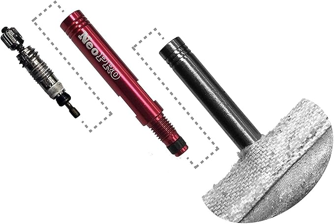 NeoPRO Presta Valve Extension Extender Kit (Pack of 2) w/Valve Key and Cap - Available in 4 Lengths - 20,30,40,60 mm (Red, 20mm)