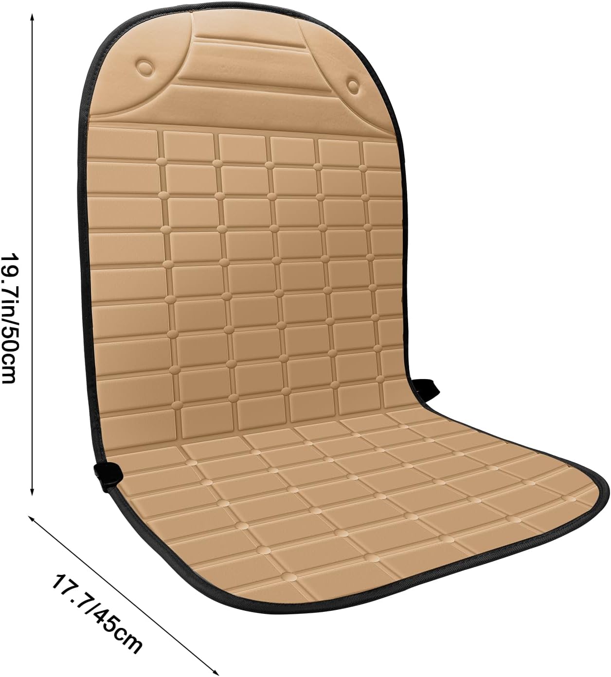Seat Cover for Cold Weather, Winter Seat Cushion with Adjustanle Buckle for Full Back and Seat (1, Khaki)
