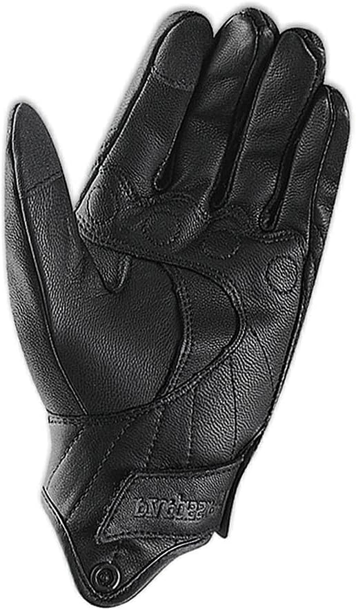 Harssidanzar Women's Motorcycle Gloves,Leather Motorcycle Gloves, Motorbike Gloves, Road Racing, Cycling, Climbing, Powersports Gloves Touchscreen GL016