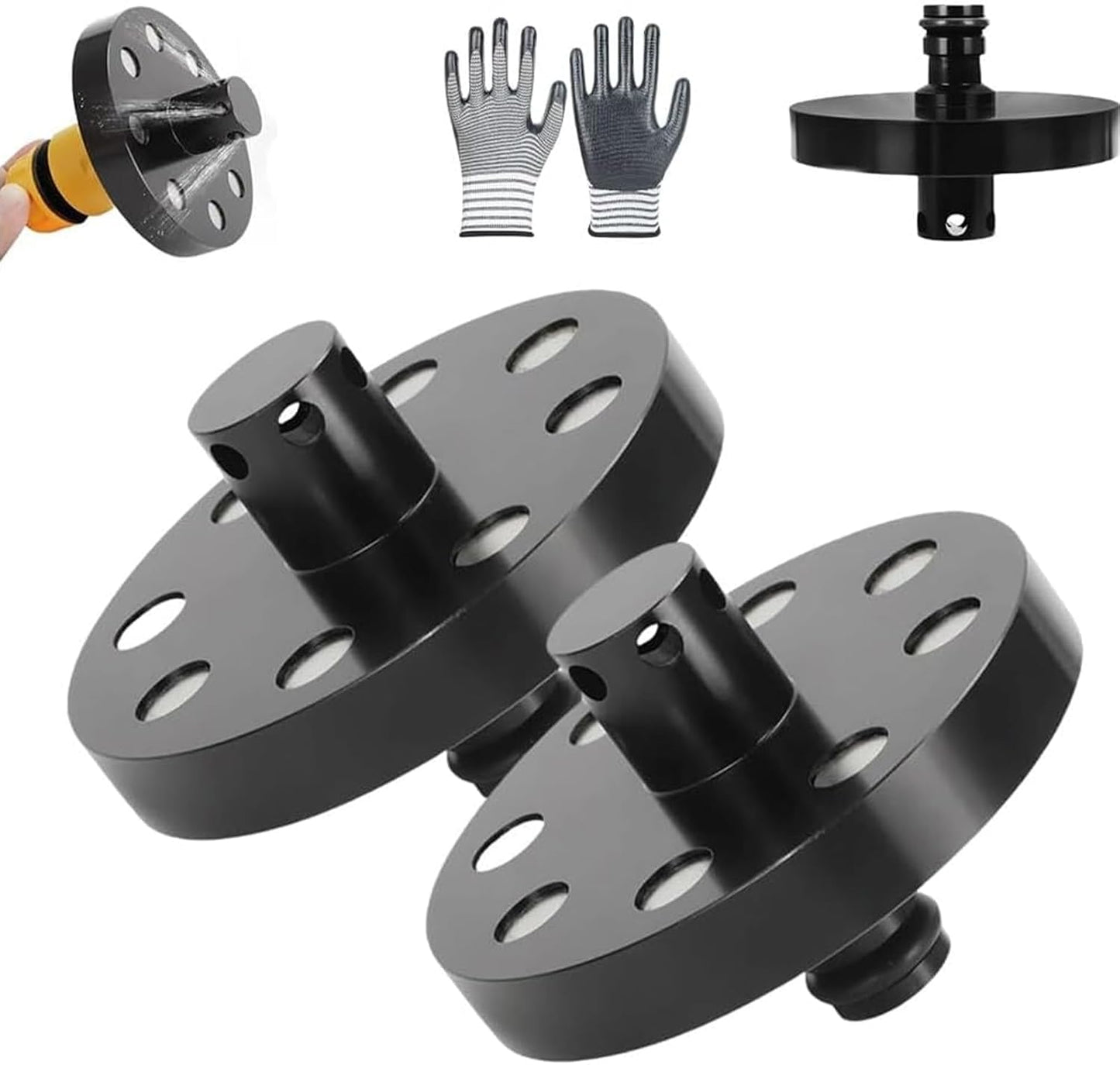 O-Ring Chassis Cleaner Flusher Kit,360° Spinning Nozzle, Undercarriage Cleaner with Quick Coupling, Efficient Wheel Arches/Undercarriage Cleaner Powerful Cleaning in Hidden Areas for All Car (2pc)