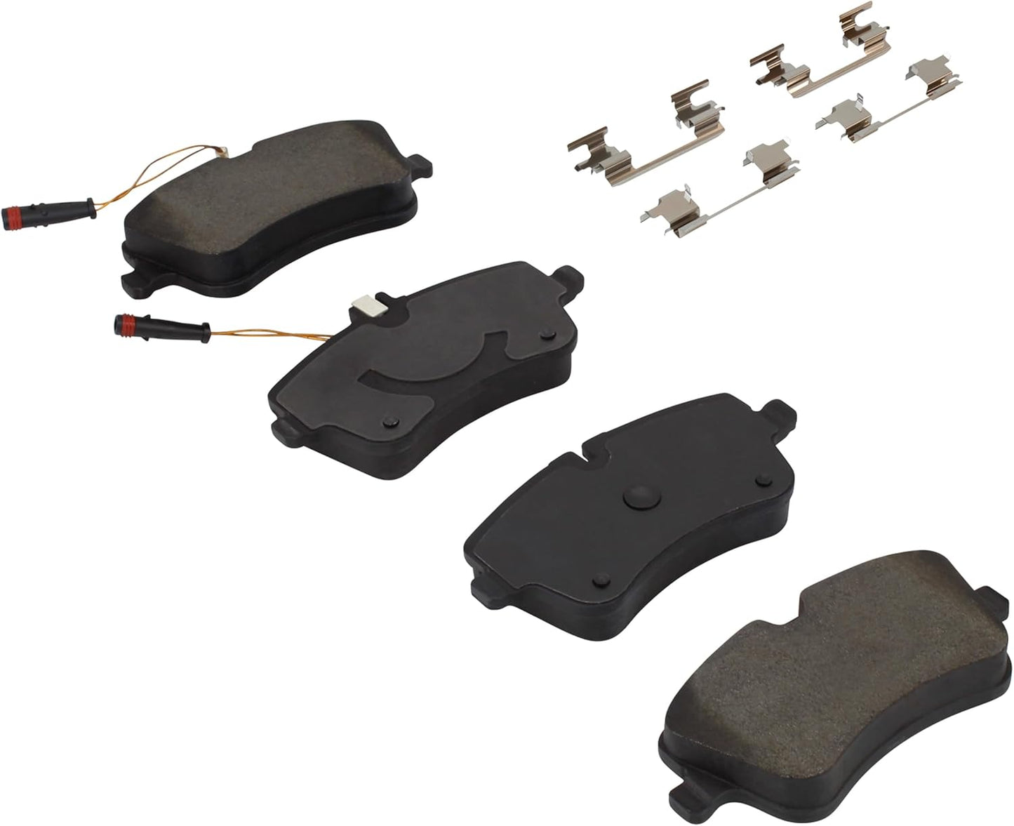 Premium Ceramic Front Brake Pads (1001-0872C) Compatible with Mercedes-Benz C200 2004-2001, C230 2005-2002, C240 2001, C240 2004-2003, CLK280 2009-2007, E280 2007, SLK200 2007-2005