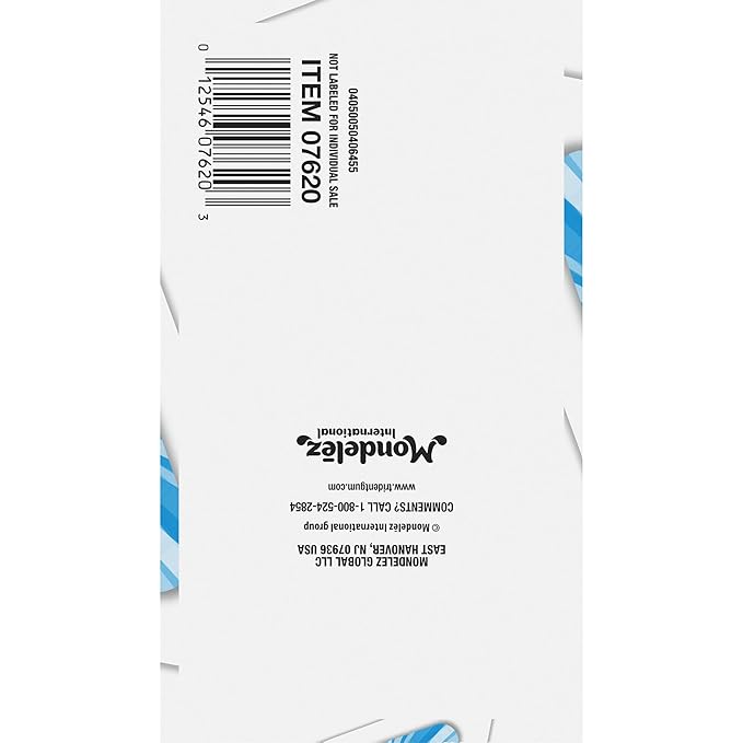 Trident White Peppermint Sugar-Free Chewing Gum, 9 Packs of 16 Pieces (144 Total Pieces)