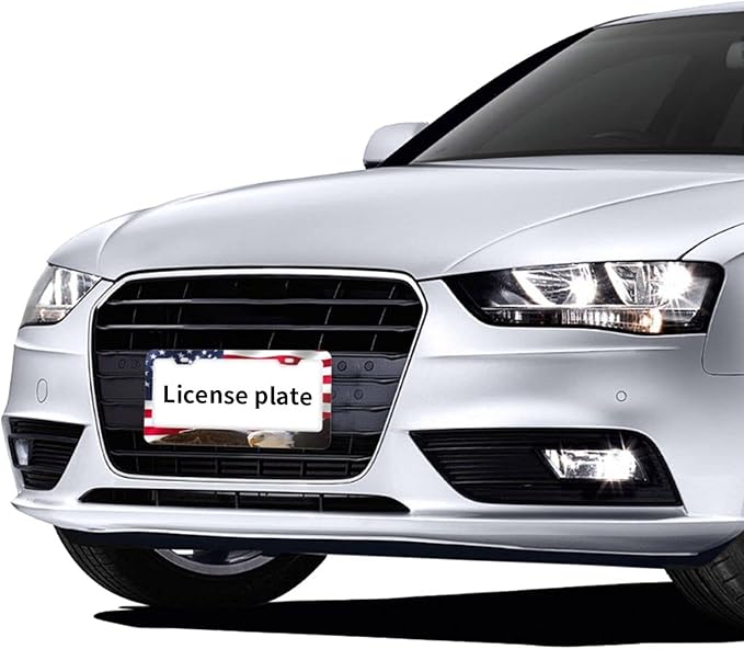 Eagle USA Flag License Plate Frames Funny Cute for USA Canada Vehicles Standard Car Tag Cover Holder Aluminum Metal for Women Men Auto Decoration Hardware Included 2 Pack