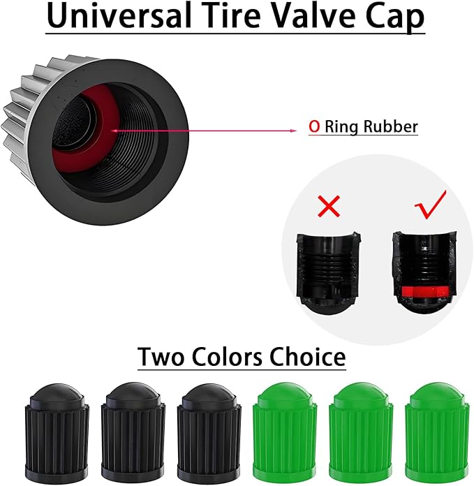 Valve Stem Puller and Installer,24Pcs Tr413 Snap-in Tire Valve Stems,10Pcs Valve Cores,10Pcs Tire Valve Caps and Valve Core Removal Tool