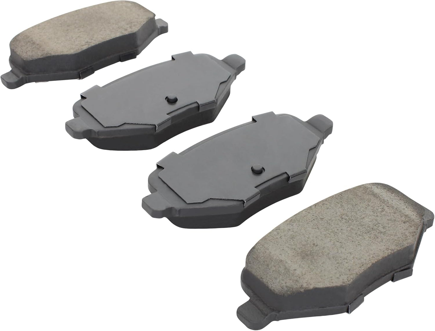 Premium Ceramic Rear Brake Pads (1001-1377AC) Compatible with Ford Flex 2018-2019, Ford Taurus 2018-2019, Lincoln MKT 2013-2019