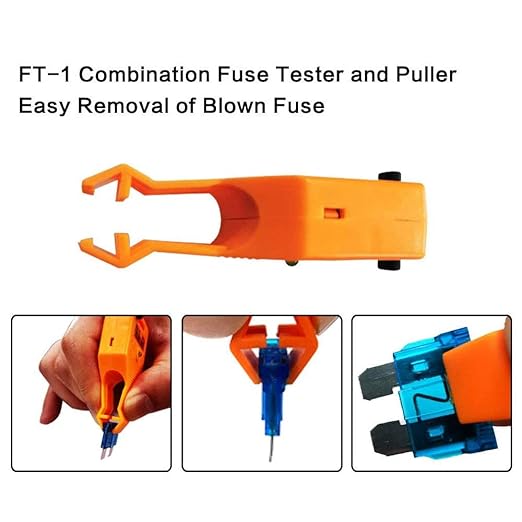DC 24V Automotive Multifunctional Blade and Glass Tube Fuse Tester Puller ATO/ATC ATM Removal Tool Detect and Find The Burned in The Car Fuse Box