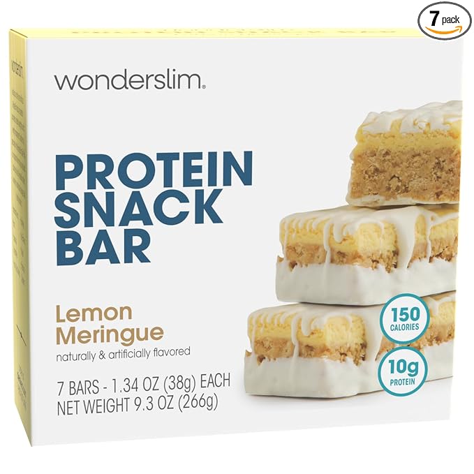 WonderSlim Protein Snack Bar, Lemon Meringue, (7ct)