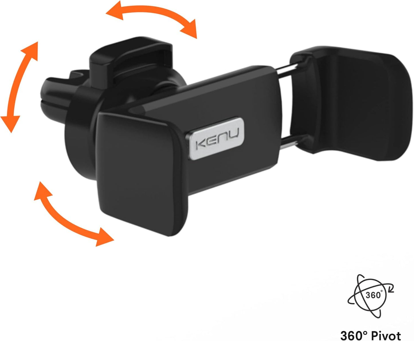 Kenu Airframe Ultra with Insta-Grip tech | Universal Smartphone Car Vent Mount Holder for All iPhone, Android, Pixel, Samsung, LG, Huawei, Xiaomi, Oppo, OnePlus, Black, Large to XL Phones