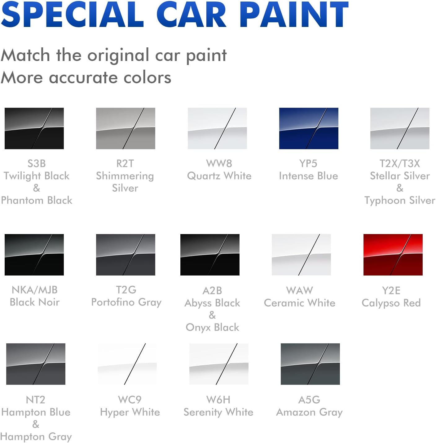 Calypso Red (Y2E) Touch Up Paint Compatible with Hyundai, DIY Car Paint Scratch Repair, Automotive Paints, Quick & Easy Fix Scratch Repair for Tucson/Elantra/Santa Fe/Sonata