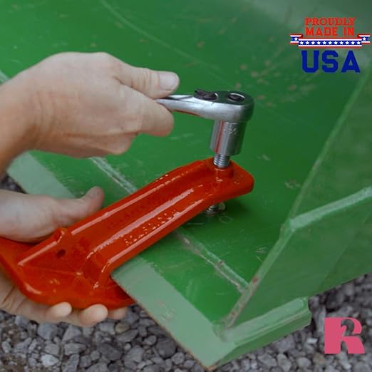 Edge Tamer® 2 PC 4" Wide. The Original, Patented, Made in USA Bucket Protector for Clearing Snow, Mulch, Leaves. Protects Driveways and Turf. Highest Quality Construction. for Buckets 60" and Smaller