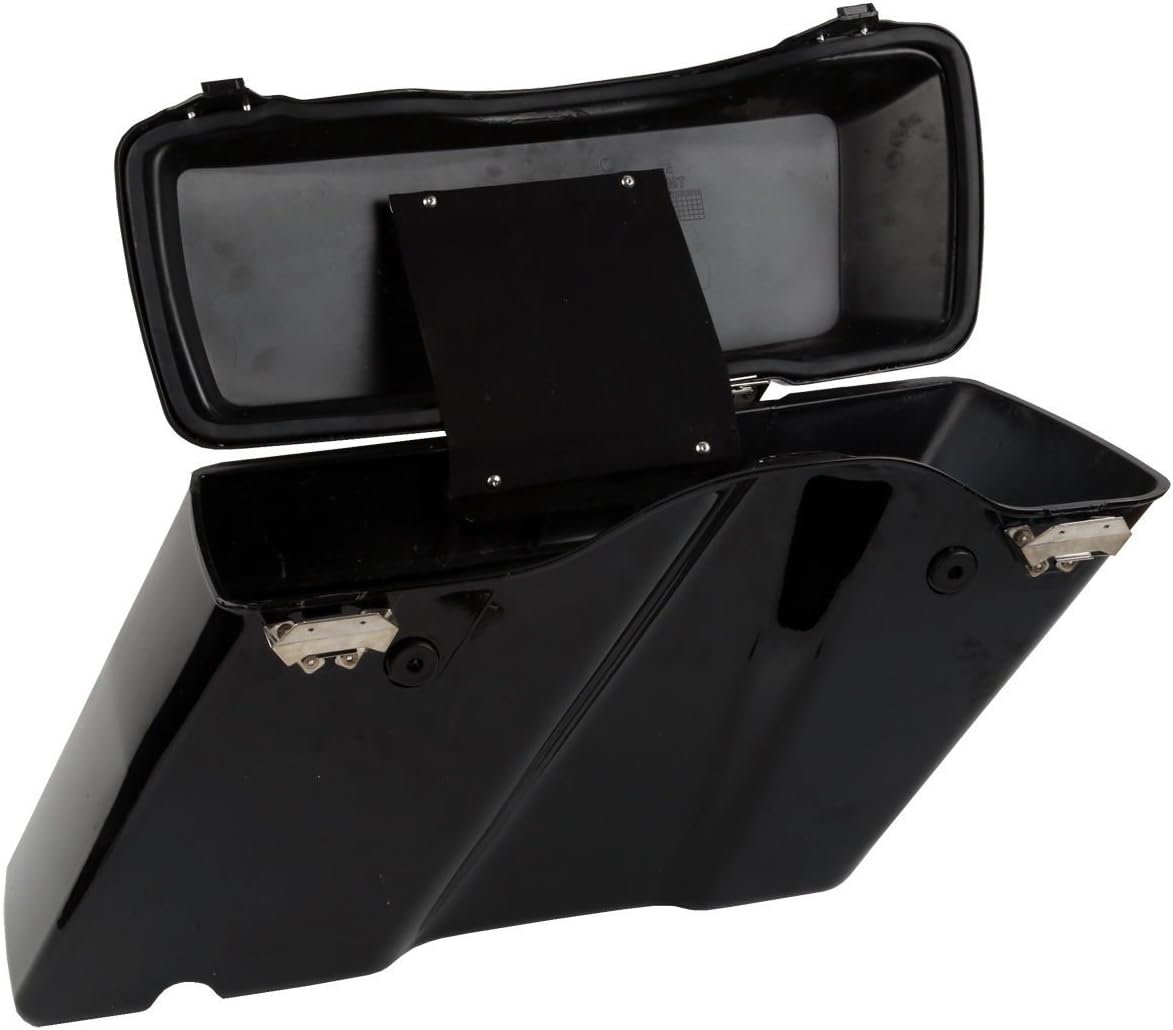 XFMT Motorcycle Hard Saddle bags Trunk W/Conversion Bracket Mount Kit Fit For Harley Softail Heritage Classic Deluxe 1984-2017