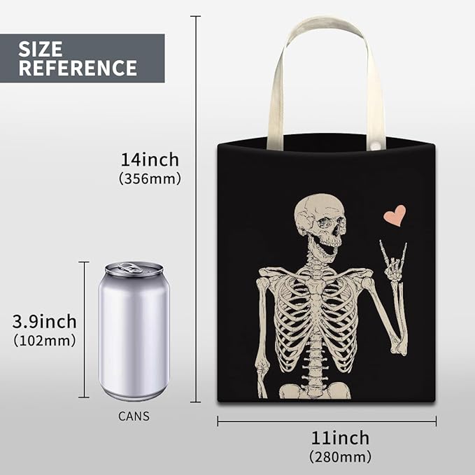 Car Trash Can, Cute Car Trash Bag, Hanging Car Organizer and Storage Bag, Trash Bin for Car Accessories, Vehicle, Travelling, Camping Cool Skull Heart