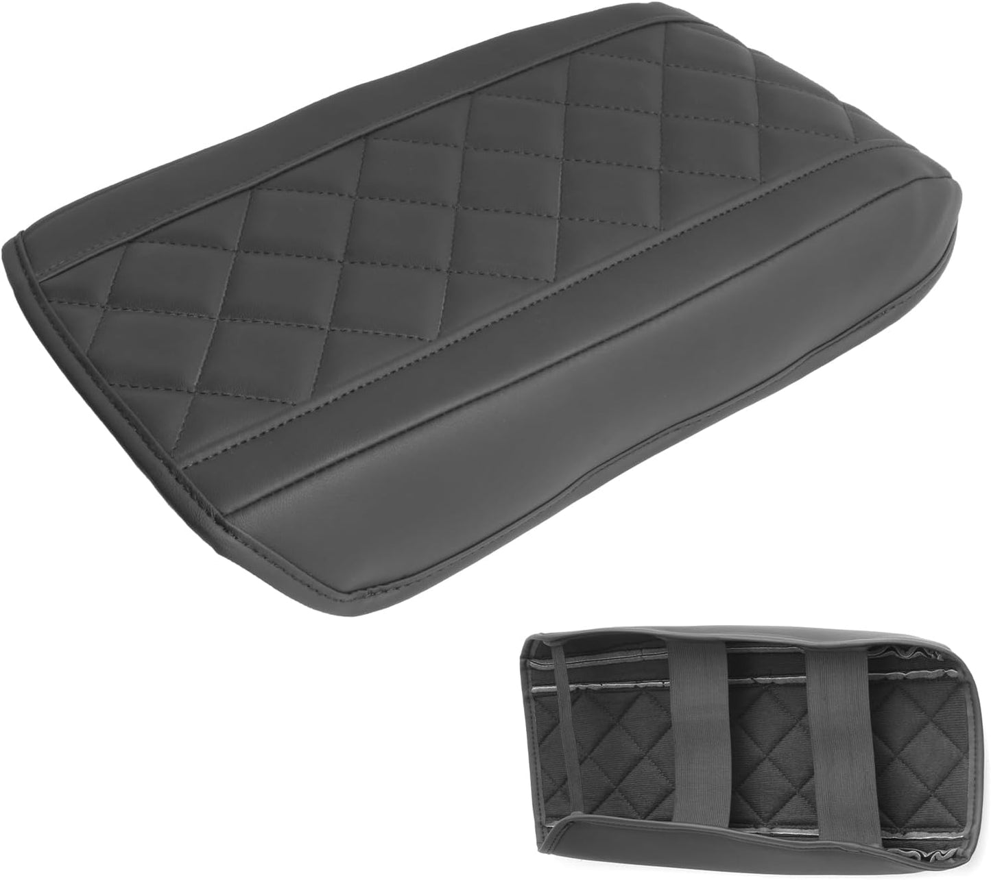 SXCY for 2025 Chevy Equinox Accessories Armrest Cover for Equinox 2025 Accessories 2025 Equinox Center Console Cover 2025 Equinox Middle Console Cover (Thin Cover Rhombus Style)