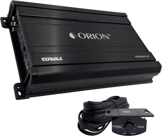 Orion Cobalt CBA3000.1D Monoblock 1-Channel Class D Amplifier for Car Subwoofer, 3000W, 2/4 Ohm Stable, Adjustable Low Pass & Subsonic Filter with Bass Boost, MOSFET Power Supply, Bass Knob Included