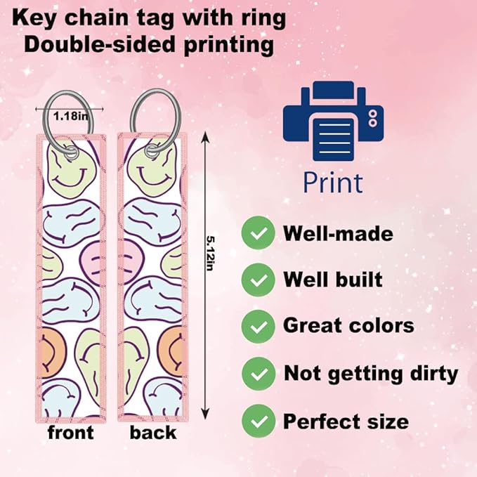2pcs Funky Smiley face License Plate Frame for Women,Inspirational Happy face car Decorative tag Frames Girly,Vintage Smiley face License Plate Cover Holder for Vehicle with car Keychain tag