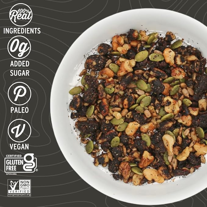 Wildway Keto Granola | Vanilla Bean Espresso | Grain-Free, Certified Gluten-Free Cereal | Vegan, Low Carb | No Sugar Added | Paleo-Friendly | Non-GMO Fruit & Nut Clusters | Nutrient-Rich Snack | 8 oz