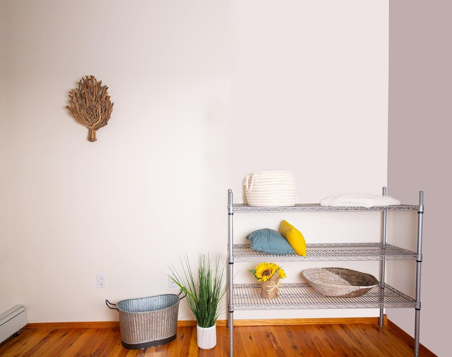 Omega 24" Deep x 72" Wide x 54" High 3 Tier Gray Starter Shelving Unit