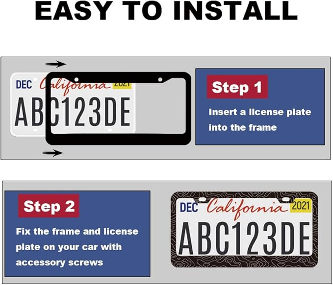 2pcs Topography Map License Plate Frame for Women Men, Discovery car Decorative tag Frames Girly, Topographic License Plate Cover Holder for Vehicle with Double Sided car Keychain tag
