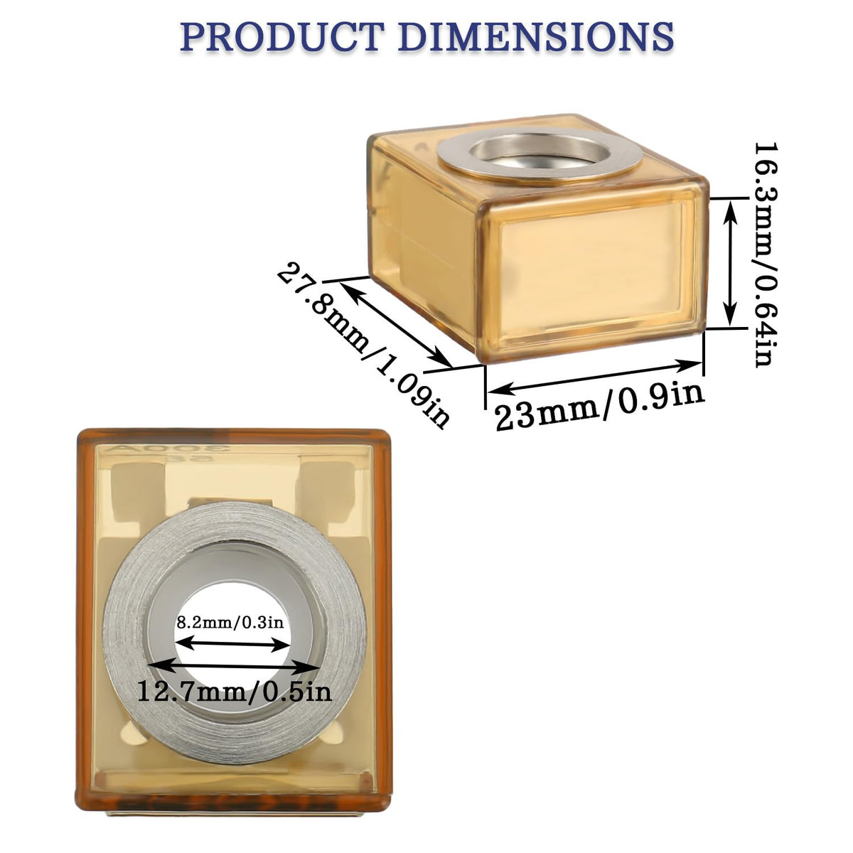 MRBF Terminal Fuse Block 250 AMP Marine Rated Battery Fuse 58V DC Max IP66 Waterproof Fuse Holder 250A