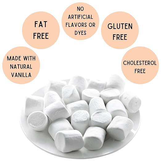 3 Pounds of Campfire Large White Marshmallows - Made with Natural Vanilla, No Artificial Flavors - Great for Campfires, S'mores