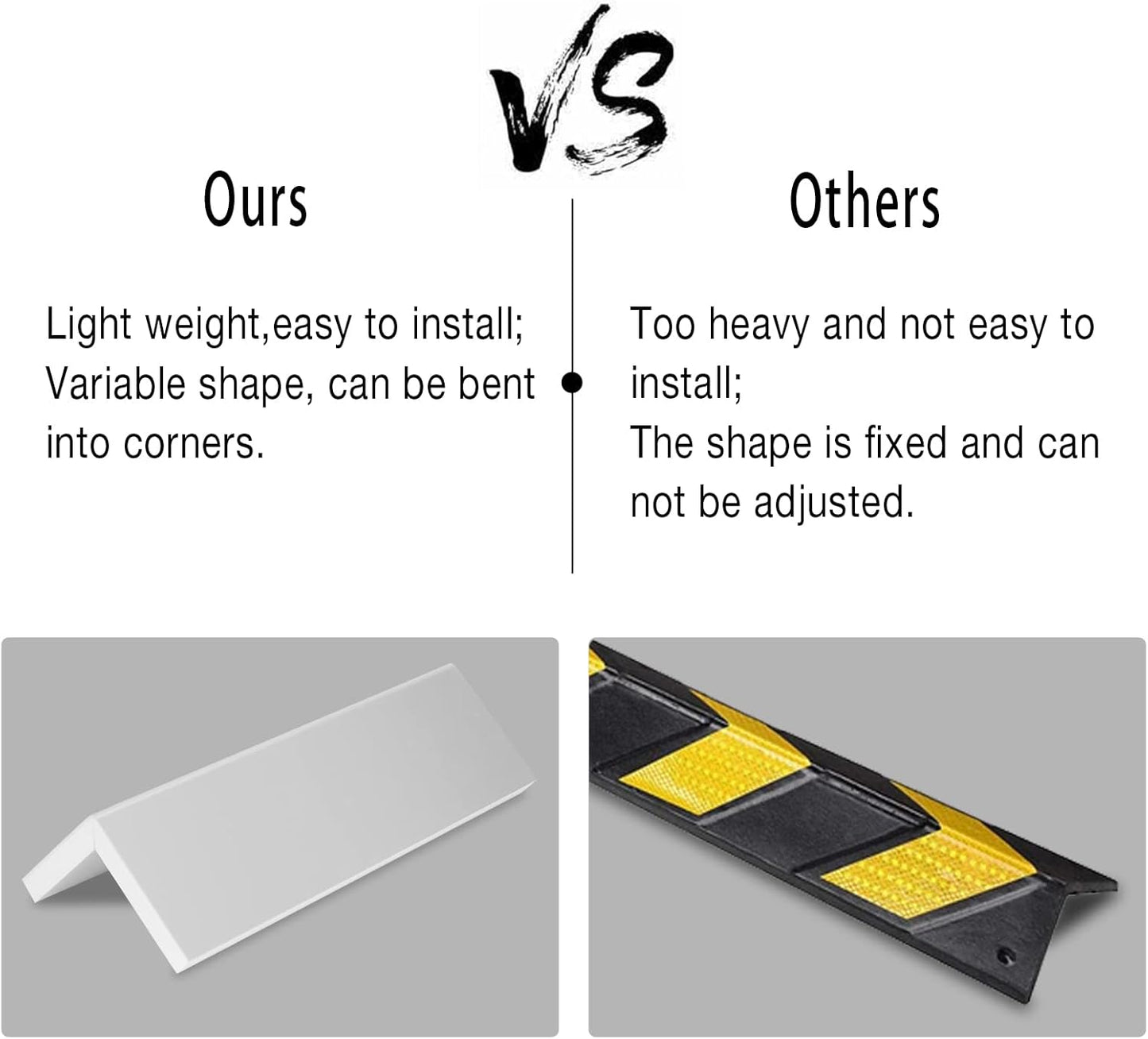 Garage Wall Protector Foam Corner Guard for Parking Garages - Wall Edge Protector Protect Your Car - Garage Wall Corner Edge and Bumpers Guards