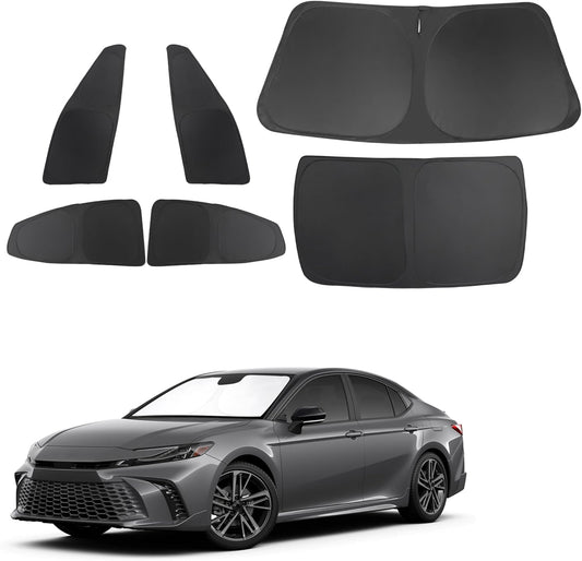 TINGLU Window Shades for Toyota Camry 2025 Accessories Full Windows Rear Triangular Windshield Sun Shade Sun UV Rays Privacy Protection 6PCS