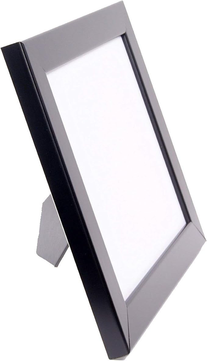 Creative Picture Frames Cl8.5X11Bk-W Black Double License Business Frames, Mat Holds Two 3.5X8.75 License Or Media With Self Standing Easel And Wall Hanger