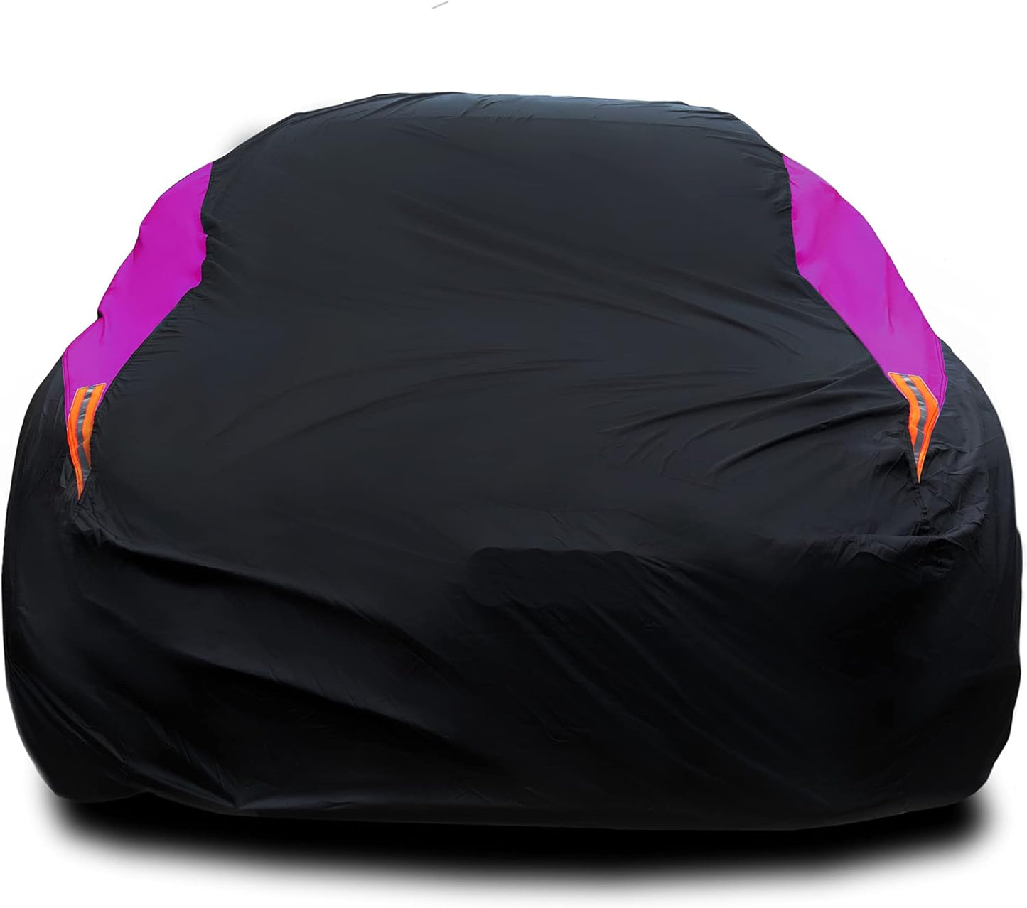 MORNYRAY Waterproof Car Cover All Weather Snowproof UV Protection Windproof Outdoor Full car Cover, Universal Fit for Sedan (Purple, A3-Fit Sedan Length(178-185 inch)