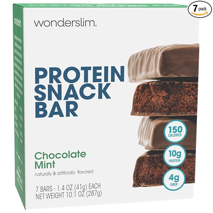WonderSlim Protein Snack Bar, Chocolate Mint, (7ct)