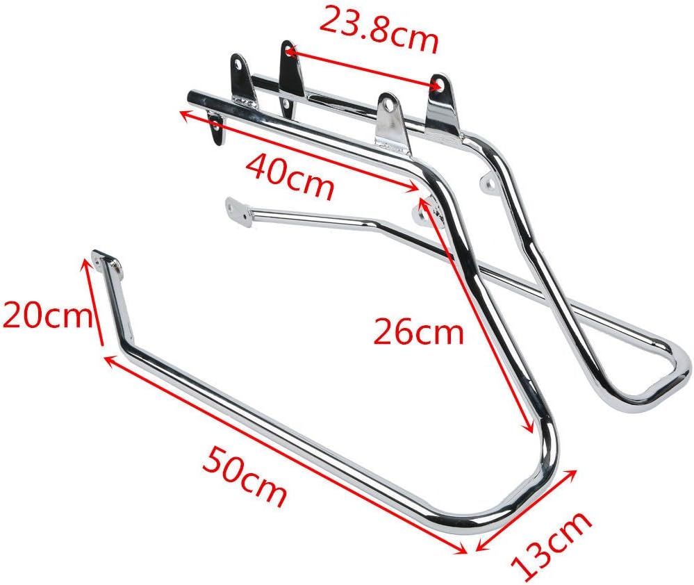 XFMT Motorcycle Hard Saddle bags Trunk W/Conversion Bracket Mount Kit Fit For Harley Softail Heritage Classic Deluxe 1984-2017