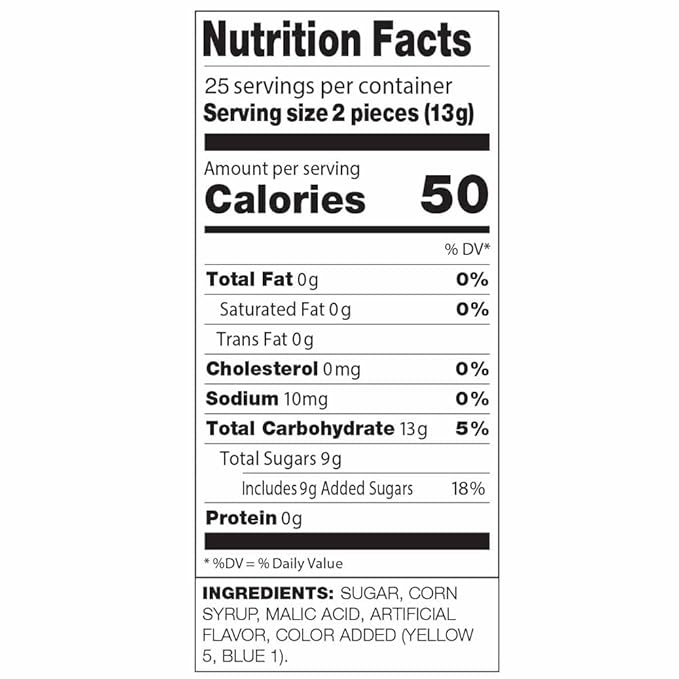 Dum Dums Sour Apple Lollipops - Bulk Candy Bag with Lollipops Individually Wrapped, Single Flavor Gourmet Suckers - 50 Count