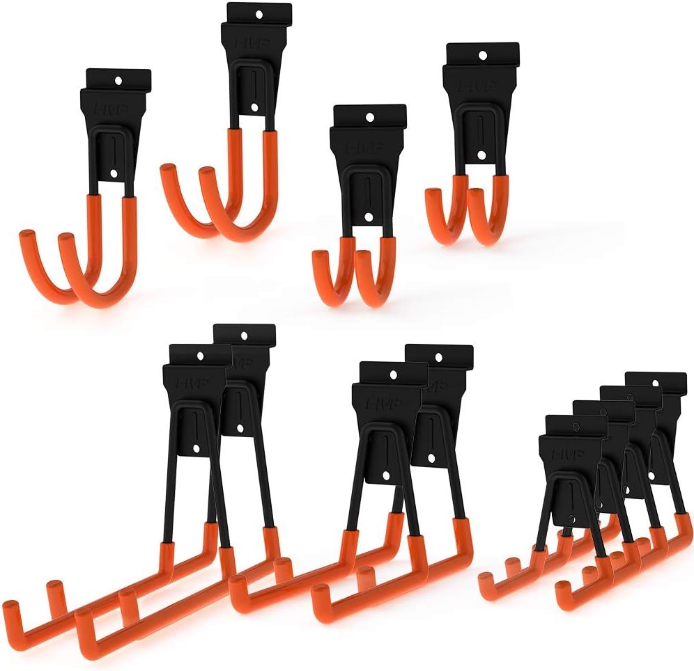 Intpro Slatwall Hooks Slatwall Accessories Utility Hooks Garage Storage Tool Organizer Large Heavy Duty Garage Panels Hooks for Ladders Bulk Items