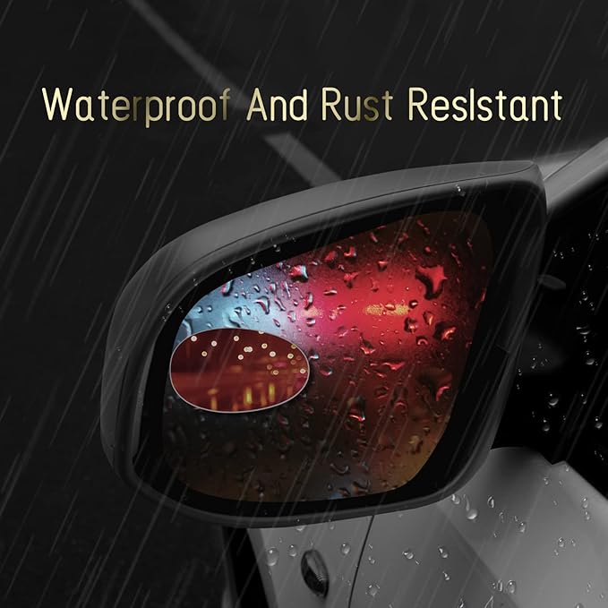 2 pcs Blind Spot Mirrors, HD Glass Convex 360° Wide Angle Side Rear View Mirror with ABS Housing for Cars SUV and Trucks