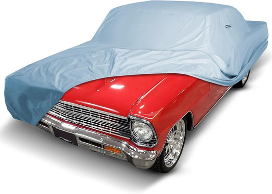 iCarCover Premium Car Cover for 1962-1967 Chevy Nova 2-Door, 4-Door Heavy Duty Waterproof All-Weather Automobiles Custom Fit Indoor Outdoor UV Snow Protection Covers with Straps and Bag