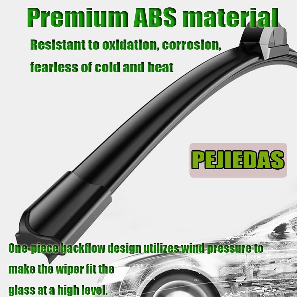 3 x OEM Wiper Blades, Replacement Wiper Blades for Honda CR-V 2007-2011/Nissan Leaf 2018-2020 (26“ & 16” Front Wipers + 14” Rear Wiper Blades)