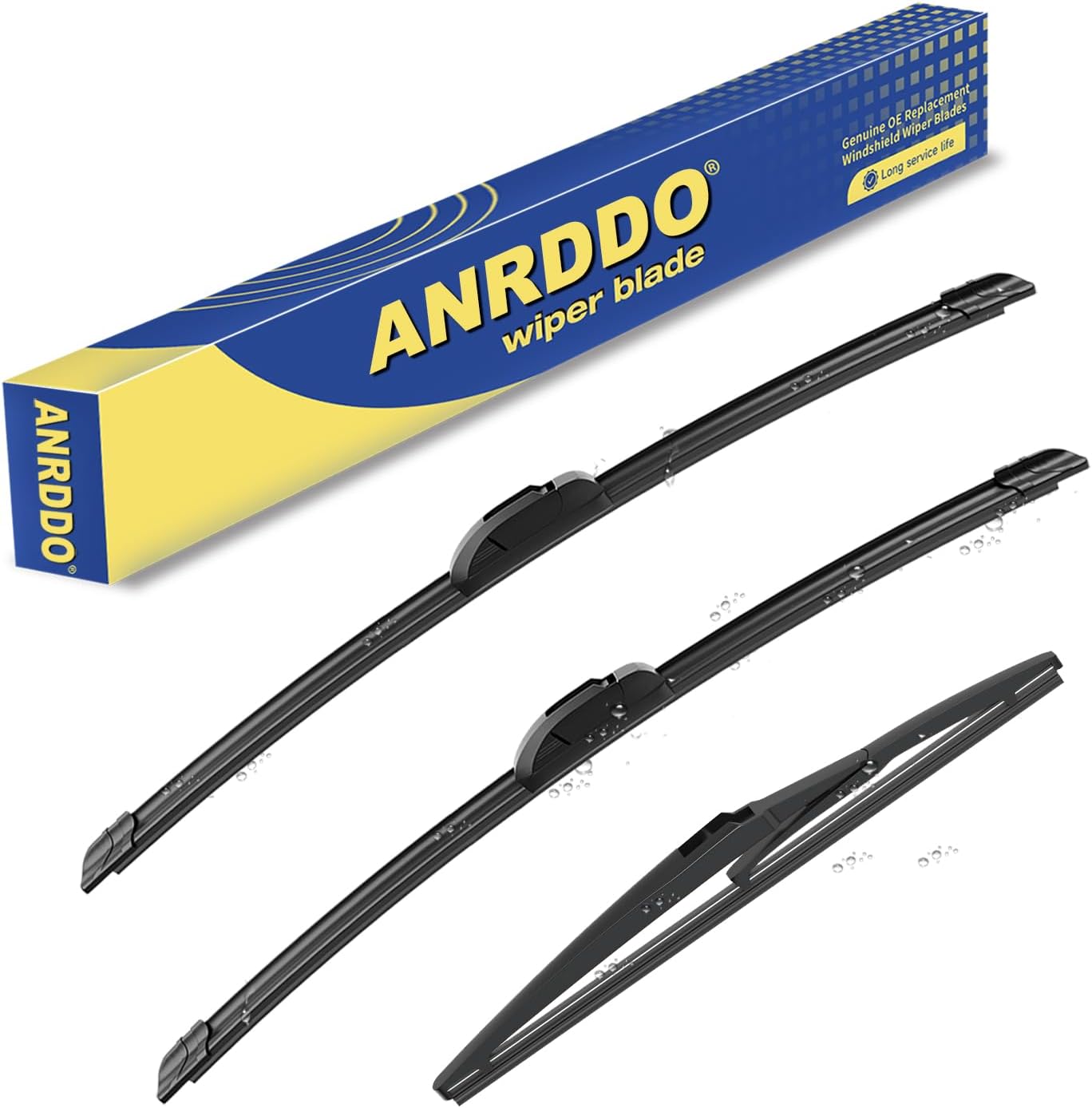 3 wipers Replacement For Jeep Grand cherokee 2011 2012 2013 2014 2015 2016 2017 2018-2021 Original Equipment Windshield Wiper Blades Set 22"+21"+11" (Set of 3) U/J HOOK