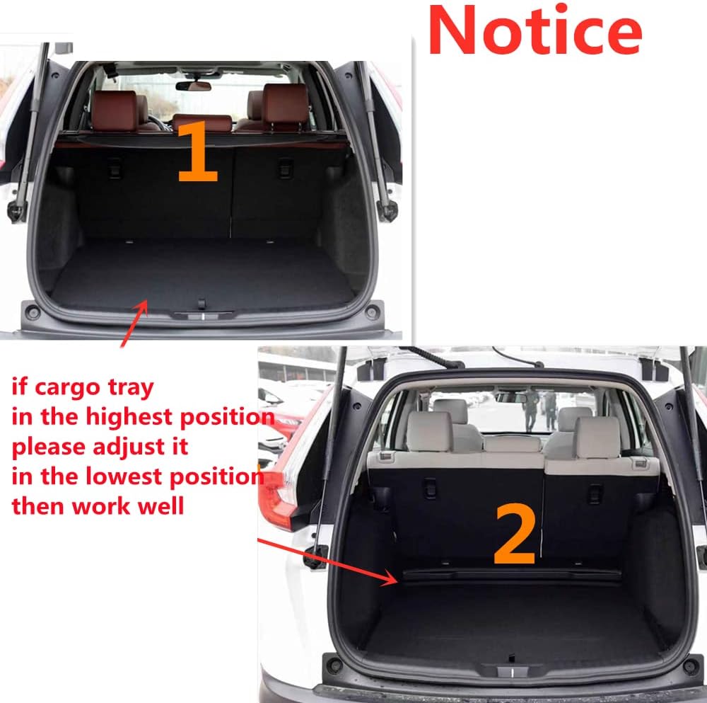 CRV Cargo Liner - Compatible with 2017-2022 Honda CR-V Lower Deck,Not for Subwoofer/Touring/Hybrid Models,All-Weather 3D Waterproof Rear Trunk Tray Floor Mat Custom Fit TPO Accessories