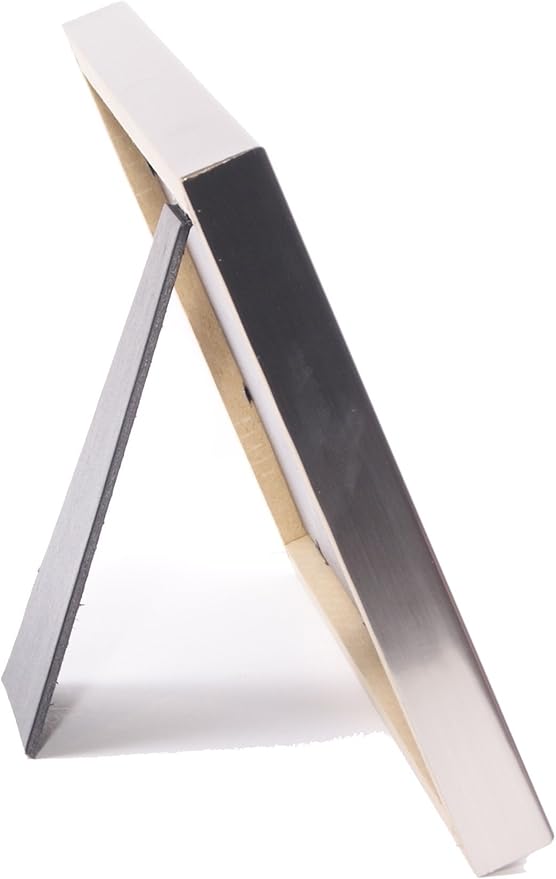 Creative Picture Frames License Frames For Cosmetology Professionals 3.5 By 8.5 Inch State Board License Holder Displays - Self Standing Or Hanger (Stainless Steel, Xl 3.5X8.5 with White Mat)