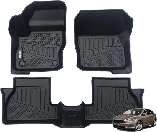 Car Floor Mats Custom Fit 2012 to 2018 Ford Focus All Weather Floor Liners for Ford Focus 2012-2018 Car Mats for 2016 2017 2018 Accessories