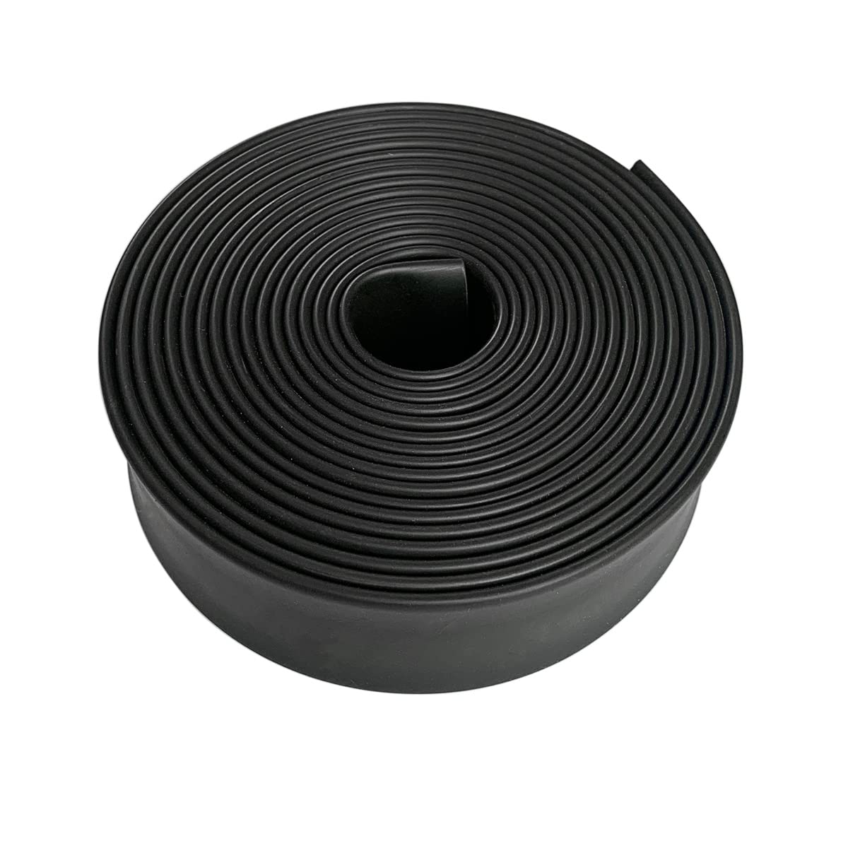 3:1 Ratio Heat Shrink Tubing Roll Adhesive Lined Industrial Marine Grade Dual Wall Heat Shrink Tube Waterproof and Sealed Black (1-1/4 inches(30 mm), 10 Feet)
