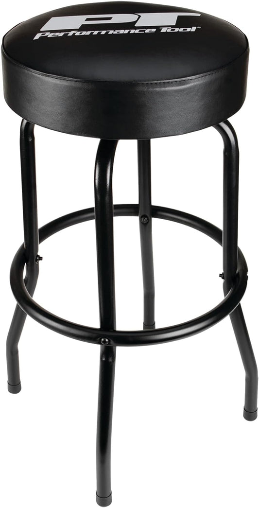 Performance Tool W85010 Swivel Seat Bar Stool for Mechanic Garages and Workshops, Black, 0.6x9.8x5.8-Inches