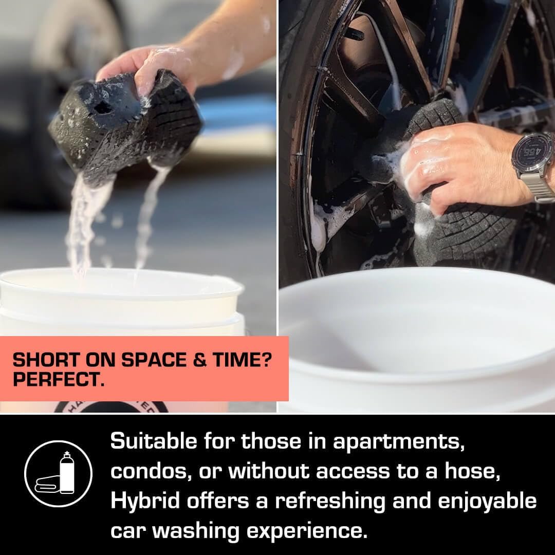 Ethos Hybrid Ceramic Rinseless Car Wash - Spot Free Rinse for Cars Waterless Wash - No Rinse Wash - Spot Free Car Wash (16oz)