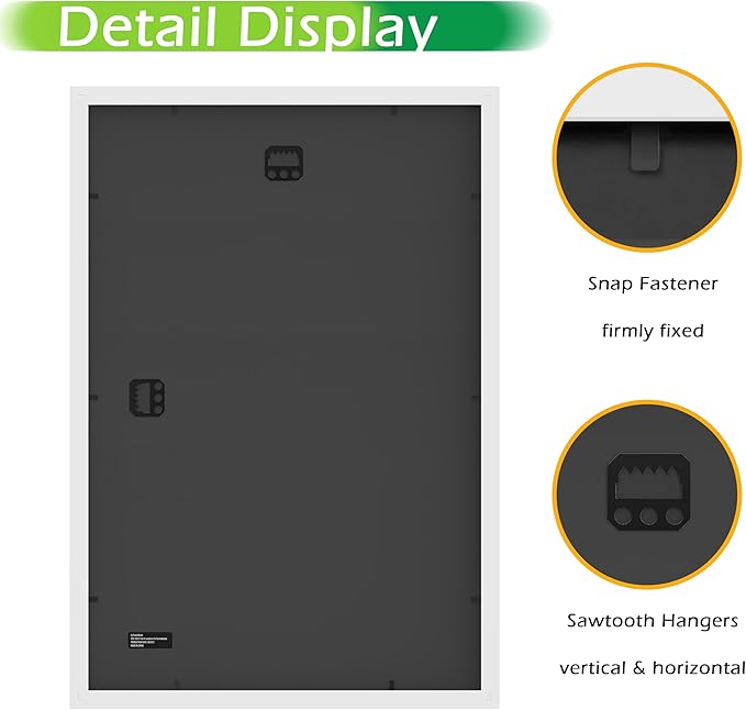 FrameWorks 2-Pack, 12x18 Matted to 11x17 Picture Frame, White ??Classic Wooden Photo Frame with Tempered Glass, Modern Matte Finish for Prints, Posters, Certificates & Wall Decor ??Gallery-Ready