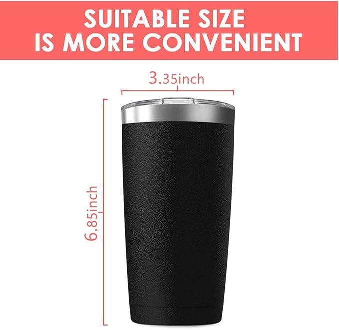 12Pack 20oz Tumbler Vacuum Insulated Travel Mug with Lids, Stainless Steel Double Wall Bulk Cup for Home, Office, Outdoor Suitable for Vehicle Cup Holders （Navy）